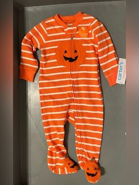 Carter's Just One You Baby Pumpkin Sleep N' Play Orange 6 Months NWT